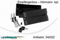 04/022 Plastic reciver box  Hörmann  complete black 1 Stuks