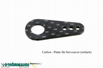 10/059 Carbonplaatje voor op plastic servosaverdeel 